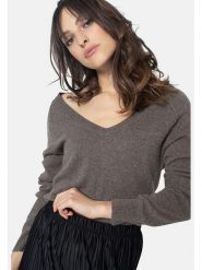 AUTHENTIC CASHMERE Kaszmirowy sweter "Giusalet" w kolorze brązowym rozmiar: M. Brązowe swetry AUTHENTIC CASHMERE, m, bez wzorów, z kaszmiru, bez ramiączek. Za 347.99 zł.