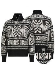 Eight2Nine Sweter w kolorze czarno-białym rozmiar: L. Czarne swetry Eight2Nine, l, bez wzorów, z wełny, bez ramiączek. Za 152.98 zł.