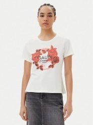 Gaudi T-Shirt 511FD64014 Écru Regular Fit. T-shirty Gaudi, l, bez wzorów, z bawełny, bez kołnierzyka, bez ramiączek. Za 159.99 zł.