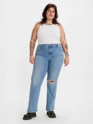 Levi´s Dżinsy "726" - Flare fit - w kolorze niebieskim rozmiar: W42/L32. Niebieskie jeansy l, z aplikacjami, z podwyższonym stanem. Za 122.96 zł.