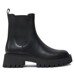 Sztyblety MICHAEL Michael Kors. Czarne botki MICHAEL Michael Kors, bez wzorów, bez obcasa, na płaskiej podeszwie, bez zapięcia. Za 1,129.00 zł.