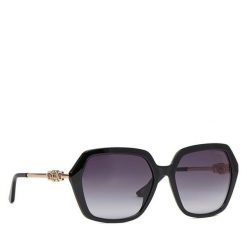 Okulary przeciwsłoneczne Guess. Czarne okulary przeciwsłoneczne Guess, z aplikacjami. Za 599.99 zł.