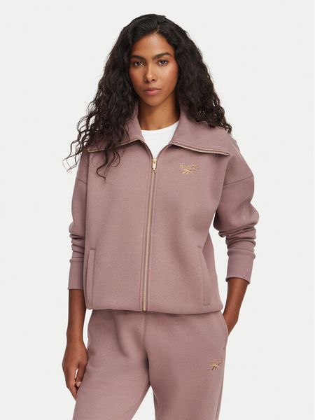 Reebok Bluza Eleonora RK25689CCW Brązowy Regular Fit. Brązowe bluzy Reebok, l, bez wzorów, z syntetyku, bez kaptura. Za 279.99 zł.
