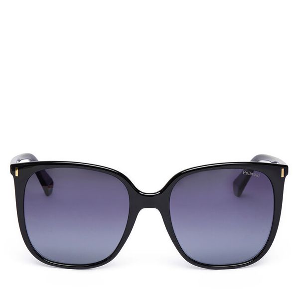Okulary przeciwsłoneczne Polaroid. Czarne okulary przeciwsłoneczne Polaroid, bez wzorów. Za 199.99 zł.
