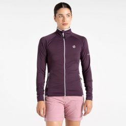 Bluza turystyczna damska Emerging Core Stretch. Fioletowe bluzy Dare 2b, na zimę, l, bez wzorów, z tkaniny, bez kaptura. W wyprzedaży za 229.99 zł.