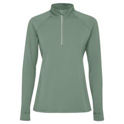 Bluza Z Długim Rękawem Dla Pań I Panów Estambul Quarter Zip. Zielone bluzy ROLY, bez wzorów, bez kaptura. Za 86.99 zł.