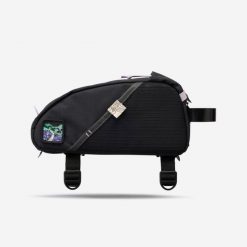 Torba rowerowa do bikepackingu Riverside ADVT 500 na górną rurę ramy 1,5 l. Czarne torby na ramię ROCKRIDER, bez wzorów, z materiału, sportowe, na ramię, bez dodatków. Za 129.99 zł.