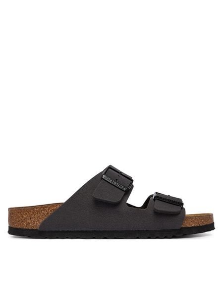 Birkenstock Klapki Arizona 1032023 Szary. Szare klapki Birkenstock, bez wzorów, ze skóry, bez obcasa. Za 359.99 zł.