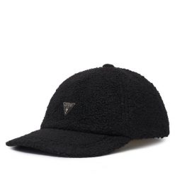 Czapka z daszkiem Guess. Czarne czapki Guess, z aplikacjami. Za 194.99 zł.
