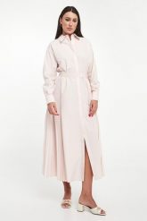 Sukienka szmizjerka TWINSET. Sukienki Twinset Milano, bez wzorów, bez kołnierzyka, bez ramiączek, szmizjerki. W wyprzedaży za 1,007.20 zł.