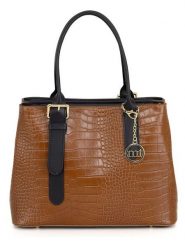 Mia Tomazzi Skórzana torebka "Berengario" w kolorze jasnobrązowym - 31 x 24 x 11 cm rozmiar: onesize. Brązowe torby na ramię Mia Tomazzi, bez wzorów, z materiału, na ramię, bez dodatków. Za 304.99 zł.