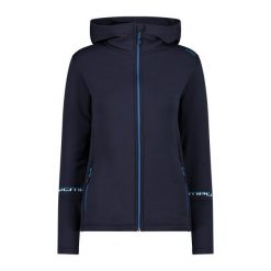 Damska kurtka turystyczna CMP. Niebieskie kurtki sportowe CMP, bez wzorów, z softshellu, bez kaptura, trekkingowe. Za 448.85 zł.