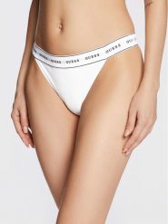 Guess Figi brazylijskie Carrie O2BE04 KBBU1 Biały. Białe figi Guess, l, z aplikacjami, z bawełny. Za 49.99 zł.