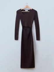 LeGer Sukienka "Linnea" w kolorze brązowym rozmiar: 36. Brązowe sukienki LeGer, bez wzorów, bez kołnierzyka, bez ramiączek, maxi. Za 192.33 zł.