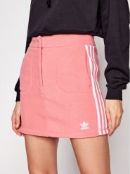 Adidas Spódnica mini adicolor Classics GN2801 Różowy Slim Fit. Czerwone spódnice Adidas, bez wzorów, z syntetyku, mini. Za 79.99 zł.