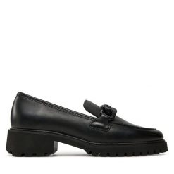 Lordsy Ara. Czarne lordsy Ara, bez wzorów, bez obcasa, bez zapięcia. Za 469.99 zł.