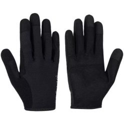 Rękawiczki rowerowe unisex Kilpi FINGERS-U. Czarne rękawiczki Kilpi, bez wzorów, z nylonu, sportowe. Za 91.56 zł.