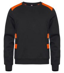 Clique Ambition Roundneck bluza unisex zwiększona widoczność – Visib Orange. Brązowe bluzy CLIQUE, xl, bez wzorów, z bawełny, bez kaptura. Za 174.92 zł.
