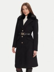Guess Płaszcz przejściowy W5BL25 W2672 Czarny Regular Fit. Czarne płaszcze Guess, s, z aplikacjami, z syntetyku, bez kaptura. Za 899.99 zł.