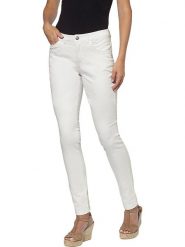 Heine Dżinsy - Slim fit - w kolorze białym rozmiar: 36. Białe jeansy Heine, bez wzorów, z podwyższonym stanem. Za 59.95 zł.