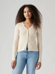 Levi's Kardigan w kolorze kremowym rozmiar: M. Brązowe kardigany Levi's®, m, bez wzorów, ze splotem. Za 132.05 zł.