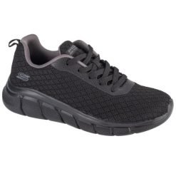 Buty sportowe Sneakersy damskie, Bobs Sport B Flex - Quick Pivot. Czarne obuwie sportowe Skechers, bez zapięcia, trekkingowe, Skechers Sport. Za 219.99 zł.