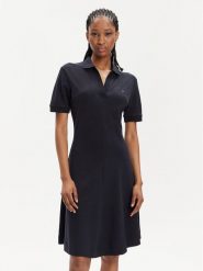 Tommy Hilfiger Sukienka letnia WW0WW41567 Granatowy Regular Fit. Niebieskie sukienki TOMMY HILFIGER, na lato, l, bez wzorów, z bawełny, bez kołnierzyka, bez ramiączek. Za 349.99 zł.