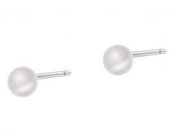 Kolczyki srebrne z perłami. Szare kolczyki Apart, srebrne. Za 79.00 zł.