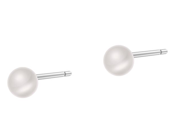 Kolczyki srebrne z perłami. Szare kolczyki Apart, srebrne. Za 79.00 zł.