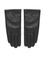 Calvin Klein Rękawiczki Damskie LV04F9013G Czarny. Czarne rękawiczki Calvin Klein, bez wzorów, ze skóry. Za 369.99 zł.