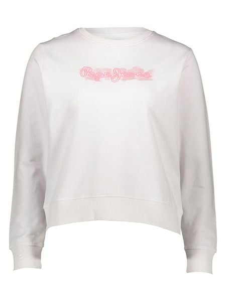 Pepe Jeans Bluza w kolorze białym rozmiar: L. Białe bluzy Pepe Jeans, l, bez wzorów, z jeansu, bez kaptura. Za 98.45 zł.