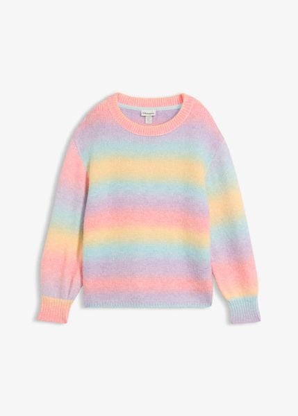 Sweter boxy. Brązowe swetry bonprix, bez wzorów, bez ramiączek. Za 149.99 zł.