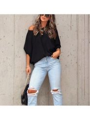 Milan Kiss Bluza w kolorze czarnym rozmiar: XL. Czarne bluzy Milan Kiss, xl, bez wzorów, bez kaptura. Za 126.99 zł.