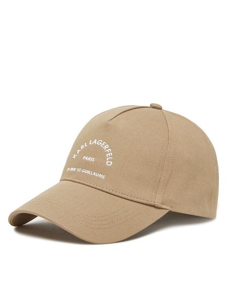 KARL LAGERFELD Czapka z daszkiem A1W33201 Beżowy. Brązowe czapki KARL LAGERFELD, bez wzorów, z bawełny. Za 159.99 zł.