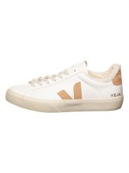 Veja Skórzane sneakersy "Campo" w kolorze biało-beżowym rozmiar: 43. Białe trampki Veja, bez wzorów, z materiału, bez zapięcia. Za 483.17 zł.