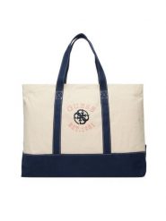 Guess Torebka V6RZ04 WL000 Beżowy. Brązowe shopper Guess, z aplikacjami, z materiału, bez dodatków. Za 299.99 zł.