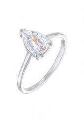 Elli Damski pierścionek zaręczynowy solitaire drop z cyrkoniami w srebrze próby 925 Sterling Silver Pierścionki 1 ct. Szare pierścionki Elli, z cyrkonią, srebrne. Za 208.99 zł.