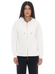 Leone 1947 Braid Damen, Bluza z geflochtenem Stoff, Kapuze, Reißverschluss. Czarne bluzy LEONE 1947 APPAREL, m, bez wzorów, z dzianiny, z kapturem. Za 383.11 zł.