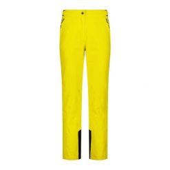 Spodnie narciarskie damskie CMP 3W18596N. Żółte spodnie narciarskie CMP, bez wzorów, narciarskie. Za 399.99 zł.