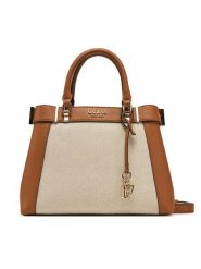Guess Torebka HWAG96 33060 Beżowy. Brązowe torebki klasyczne Guess, z aplikacjami, z materiału, bez dodatków. Za 509.99 zł.
