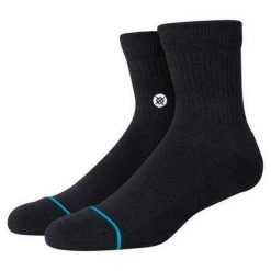 Skarpety Stance Icon Quarter. Czarne skarpety Stance, bez wzorów. Za 45.99 zł.
