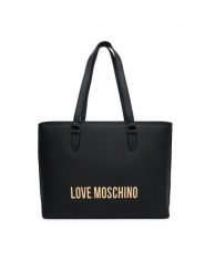 LOVE MOSCHINO Torebka JC4190PP1OKD0000 Czarny. Czarne shopper Love Moschino, bez wzorów, ze skóry, bez dodatków. Za 1,049.00 zł.