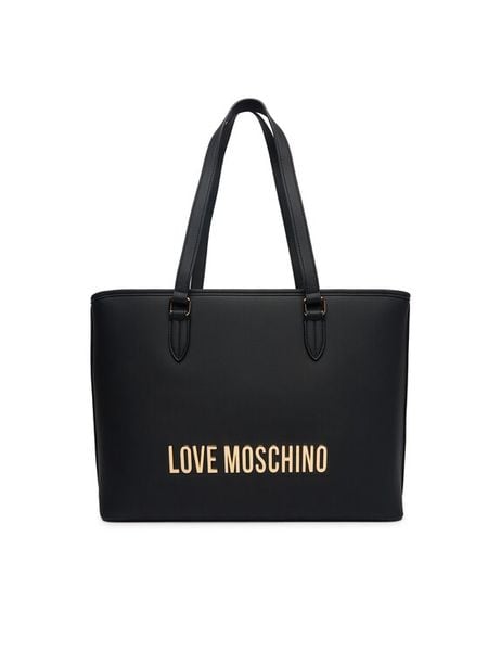 LOVE MOSCHINO Torebka JC4190PP1OKD0000 Czarny. Czarne shopper Love Moschino, bez wzorów, ze skóry, bez dodatków. Za 1,049.00 zł.