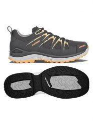 LOWA Buty trekkingowe "Innox Evo GTX" w kolorze szarym rozmiar: 38. Szare trekkingi Lowa, z gore-texu, outdoorowe. Za 417.28 zł.