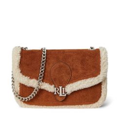 Torebka LAUREN RALPH LAUREN. Brązowe listonoszki Lauren Ralph Lauren, bez wzorów, bez dodatków. Za 1,199.00 zł.
