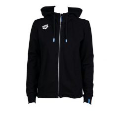 Bluza damska na basen Arena Dorosły Team Hooded Jacket Panel. Czarne bluzy Arena, xl, bez wzorów, bez kaptura. Za 354.50 zł.