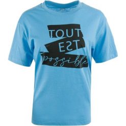 Koszulka damska Minerva Ciano z bawełny organicznej. Bluzki WE THE PEOPLE, bez wzorów, z bawełny, eleganckie, bez kołnierzyka, bez ramiączek. Za 141.99 zł.