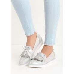 Szare Mokasyny Nemeth. Szare mokasyny Born2be, bez wzorów, ze skóry, z okrągłym noskiem, bez obcasa. Za 49.99 zł.