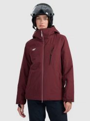 4F Kurtka narciarska w kolorze czerwonym rozmiar: M. Czerwone kurtki narciarskie 4f, m, bez wzorów, bez kaptura, narciarskie. Za 365.48 zł.