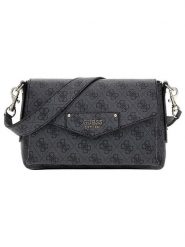 Guess Torebka w kolorze antracytowym - 23 x 16 x 8 cm rozmiar: onesize. Czarne torby na ramię Guess, z aplikacjami, z materiału, na ramię, bez dodatków. Za 378.63 zł.